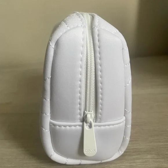 Authentic Dior White Quilted Cosmetic Bag. New. Comes With Box. - Picture 6 of 9